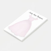 Post-it® Pink Flower Girl Cute Personalized  (Incliné)