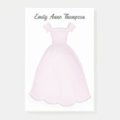 Post-it® Pink Flower Girl Cute Personalized  (Devant)