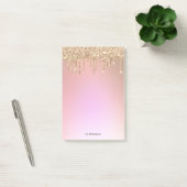 Post-it® Pink Gold Personnalisé (Bureau)