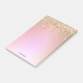Post-it® Pink Gold Personnalisé (Incliné)