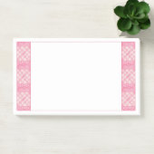 Post-it® PINK HEART QUILT 10x6 Post It Notepad (Bureau)