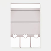 Post-it® Pink Heart Theme Daily Planner Publier sa note (Devant)