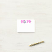 Post-it® Pink HOPE Hummingbird Photo 4x3 Notes (Sur un bureau)
