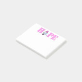 Post-it® Pink HOPE Hummingbird Photo 4x3 Notes (Incliné)