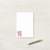 Post-it® Pink Hummingbird HOPE Notes (Sur un bureau)