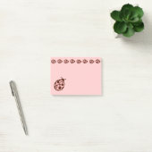 Post-it® Pink Ladybug Post It Notes Cadeau (Bureau)