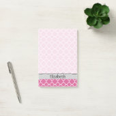 Post-it® Pink Latticework, Quatrefoil, Trellis, Your (Bureau)