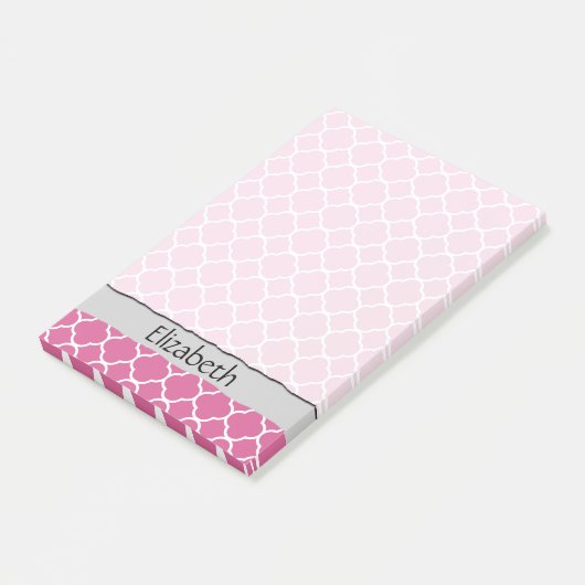 Post-it® Pink Latticework, Quatrefoil, Trellis, Your (Incliné)