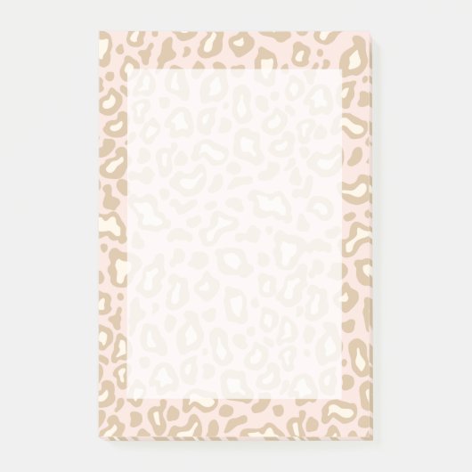 Post-it® Pink Leopard Post It Notes Cadeau (Devant)