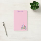 Post-it® Pink & Lilac Unicorn Photo & Name  (Bureau)