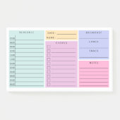Post-it® Pink Mint Purple Daily Home Programme scolaire (Devant)