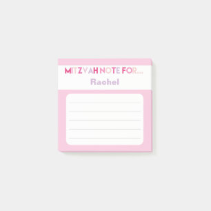 Post-it® Pink Mitzvah Note : Cartouche à collage 3x3