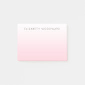 Post-it® Pink Ombre Gradient Personnalisé Post-it Notes (Devant)