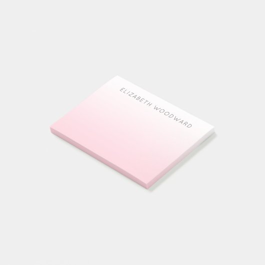 Post-it® Pink Ombre Gradient Personnalisé Post-it Notes (Incliné)