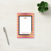 Post-it® Pink, Orange & Faux Tesselles métalliques avec/ Fl (Bureau)