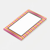 Post-it® Pink, Orange & Gold Faux Tirures métalliques (Incliné)
