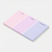 Post-it® Pink Purple 3 Catégorie Linked To Do (Incliné)