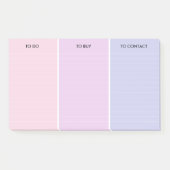 Post-it® Pink Purple 3 Catégorie Linked To Do (Devant)