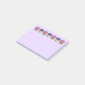 Post-it® Pink Purple Cupcake Cupcake Fooke Post Son (Incliné)