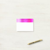 Post-it® Pink Purple Foil Professionnel (Sur un bureau)
