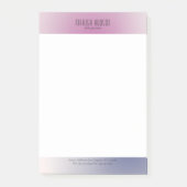 Post-it® Pink Purple White Minimalist Aesthetic Gradient (Devant)