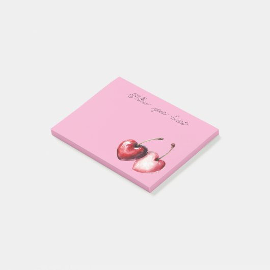 Post-it® Pink Red Cherry Hearts (Incliné)