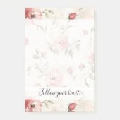 Post-it® Pink Roses Floral  (Devant)