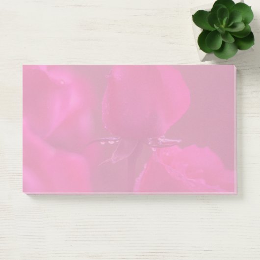 Post-it® Pink Roses with Dew (Bureau)
