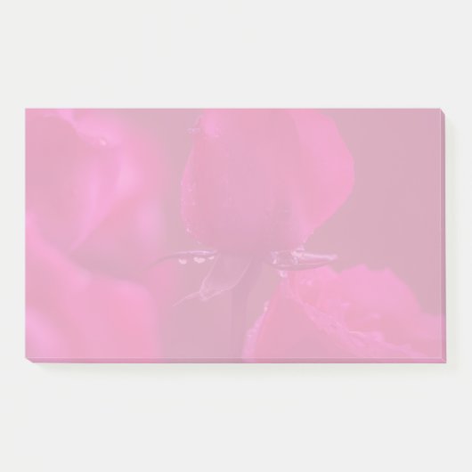 Post-it® Pink Roses with Dew (Devant)