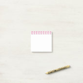 Post-it® Pink Steel Art patins à notes blanches (Sur un bureau)