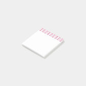 Post-it® Pink Steel Art patins à notes blanches (Incliné)
