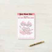 Post-it® Pink Sugar Sketch Steps Tracker (Sur un bureau)