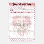 Post-it® Pink Sugar Skull Tracker (Devant)
