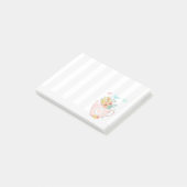 Post-it® Pink Teapot with Flowers & Butterflies (Incliné)