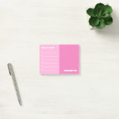 Post-it® Pink to Do & Remember Notes (Bureau)