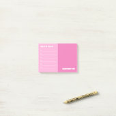 Post-it® Pink to Do & Remember Notes (Sur un bureau)