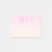 Post-it® Pink to Peach Sunset Ombre avec texte personnalisa (Devant)