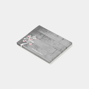 Post-it® Pink Valentine Hearts Tree Notes personnalisées