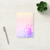 Post-it® Pink violet Octopus Ombre Steampunk Mer (Bureau)