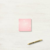 Post-it® Pink Winter Snowflon Post it Notes (Sur un bureau)