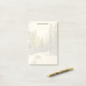 Post-it® Pins couverts de neige Forêt Nature Photo (Sur un bureau)