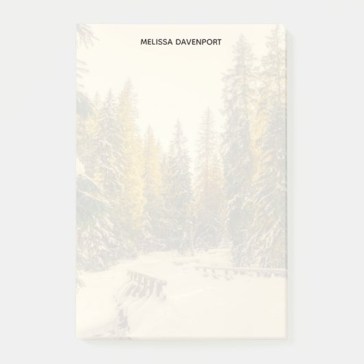 Post-it® Pins couverts de neige Forêt Nature Photo (Devant)