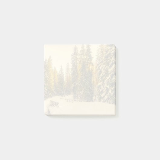 Post-it® Pins couverts de neige Forêt Nature Photo (Devant)