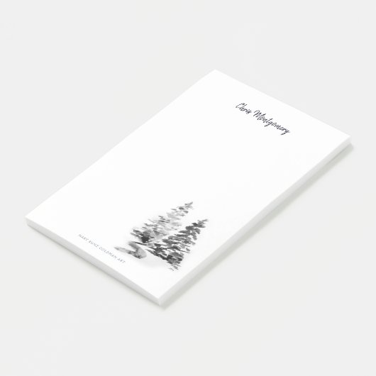 Post-it® Pins d'hiver Noir Blanc Élégant Manches (Incliné)