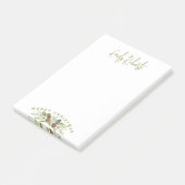 Post-it® Pins floraux verts couronne de Noël (Incliné)