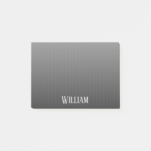 Post-it® Pinstripes noires (Devant)