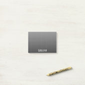 Post-it® Pinstripes noires (Sur un bureau)