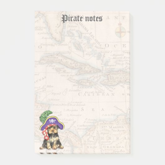 Post-it® Pirate de Yorkie (Devant)