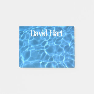 Post-it® Piscine bleu aqua personnalisée