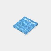 Post-it® Piscine bleu Aqua personnalisée (Incliné)